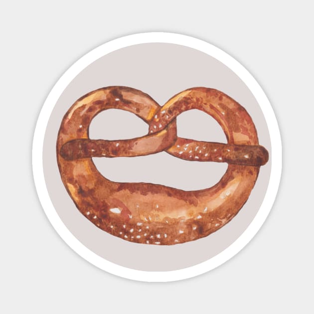 German bagel Pretzel for Oktoberfest Magnet by deadblackpony